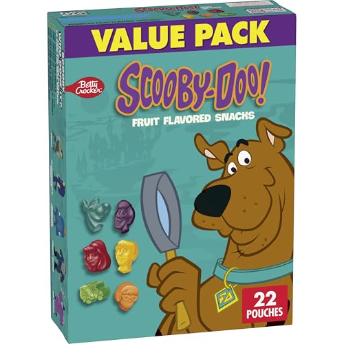 Scooby-Doo Fruit Flavored Snacks, Gluten Free, Kids Snacks, Value Pack, 22 Ct, 17.6 oz