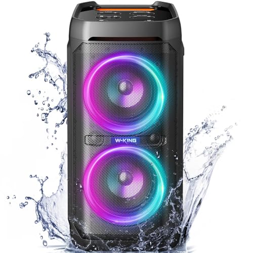 (-32%) W-KING 240W Max Bluetooth Lautsprecher, 115dB Kabellose Bluetooth Box