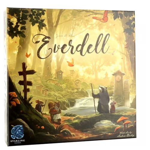 Everdell Board Game – Strategic Worker Placement & Tableau Building Game for Adults & Teens, 1–4 Players, Age 14+, Award-Winning Tabletop Fantasy Game