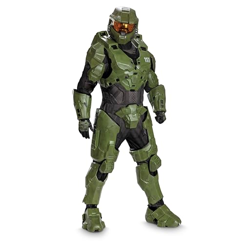 Disguise Master Chief Infinite Ultra Prestige Adult Costume, Official Multi Piece Halo Master Chief Costume for Adults, Size Large/XL (42-46)