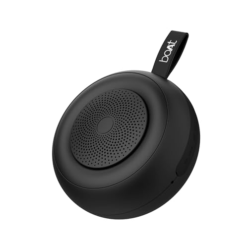boAt Stone 135 Portable Wireless Speaker with 5W RMS Immersive Sound,IPX4 Water Resistance, True Wireless Feature, Up to 11H Total Playtime, Multi-Con