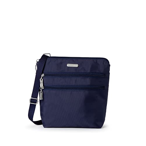 Baggallini Essential Crossbody Bag for Women - Built-in RFID Card Holder - Cross Body Purse with Quick-access Phone Pocket