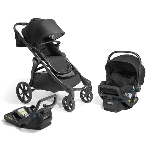 Baby Jogger City Select 2 Travel System, Eco Collection | Infant Essentials Bundle Includes City GO 2 Infant Car Seat, Extra Car Seat Base, Belly Bar & Parent Console Travel System Lunar Black