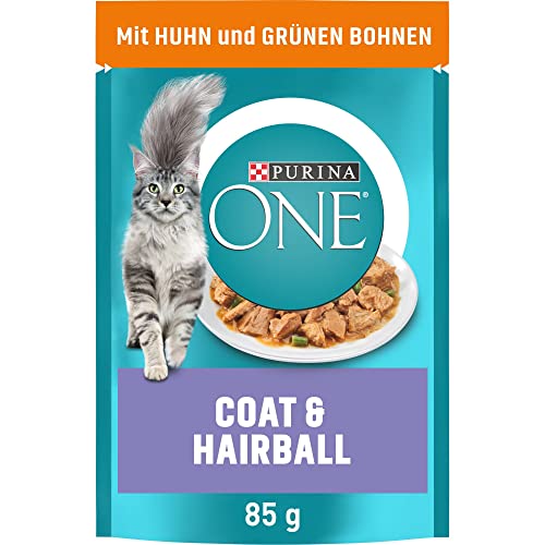 (-25%) PURINA ONE Coat und Hairball in Sauce, mit Huhn, 26 x 85g