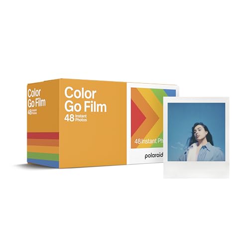 Polaroid Go Color Film - 48 Photos - 3 Double Packs Bulk Film (6212),white frame