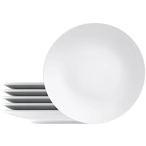 Kit Prato Raso Tramontina Leonora em Porcelana 25 cm 06 Peças