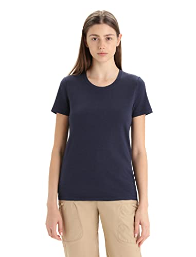 icebreaker Merino Wool T Shirts for Women - Midnight Navy - X-Small