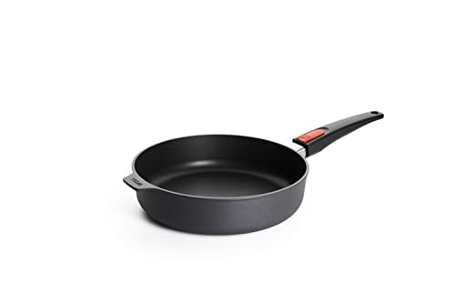 Woll Diamond Lite Hochrandpfanne - Induktiv -, Ø 26 cm, 7 cm hoch, mit abnehmbarem Stiel - Geeignet für alle Herdarten, Aluminiumguss, Antihaft-Versie