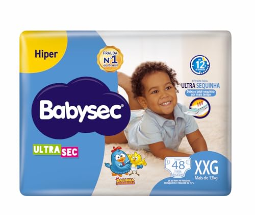 Fralda Babysec Galinha Pintadinha Ultrasec, Tamanho XXG, 48 Unidades