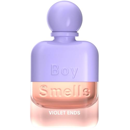 Boy Smells Violet Ends Eau de Parfum – Violet, Rhubarb, Black Tea and Incense Scent – Earthy Powdery Floral Perfume – Body Fragrance for Everyday Use – Signature Glass Spray Bottle – 50ml