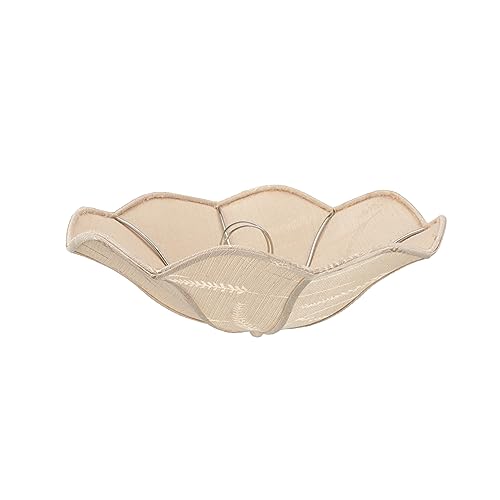 Aspen Creative 39005A Ceiling Clip-on Lamp Shade, Transitional Design in Yellowish Brown, 13" Diameter x 5" Height