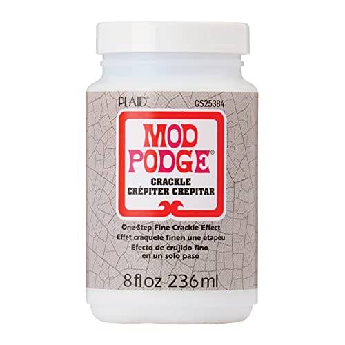 Mod Podge One-Step Crackle Medium, 8 fl oz Premium Acrylic Craft Sealer, Perfect for Easy to Apply DIY Arts and Crafts, CS25384