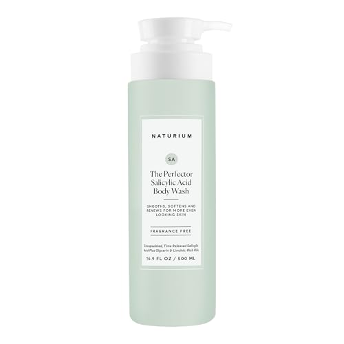 Naturium The Perfector Salicylic Acid Body Wash, Gentle & Smoothing Cleanser, 16.9 oz