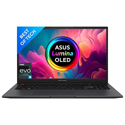 ASUS Vivobook S15 OLED 2022, 15.6" 39.62 cm FHD OLED, Intel Core EVO i5-12500H 12th Gen, Thin and Light Laptop (16GB/512GB SSD/Iris Xe Graphics/Window