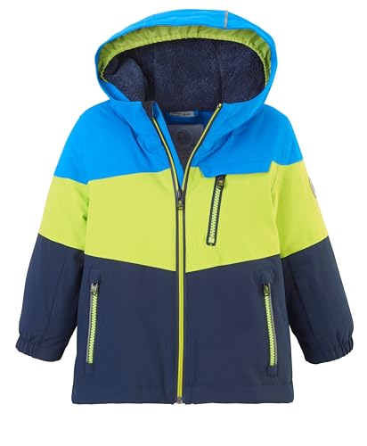(-41%) killtec Unisex Fisw 3 Mns Jckt Skijacke/Funktionsjacke Mit Kapuze Und Schneefang, Neon Blue, 98-104 EU
