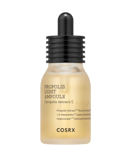 COSRX FULL Fit Propolis Ampoule, Glow Boosting Serum for Face with 83.3% Propolis Extract, 1.01fl.oz/30ml, Hydrating Essence for Sensitive Skin, Fine Lines, Uneven Skintone, Korean Skincare
