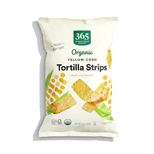 365 by Whole Foods Market, Organic Yellow Corn Tortilla Strips, 12 Ounce