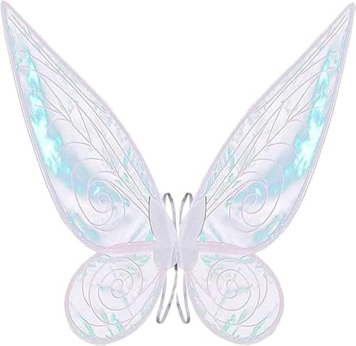 Oprtuisi Angel Wings, Shiny Transparent Wings, Pink Angel Wings Sutable for Halloween Costume Dress Up And Taking Beautiful Photos
