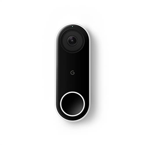 GoogleNest Doorbell (Wired) - Formerly Nest Hello - Video Doorbell with 24/7 Streaming - Smart Doorbell Camera for Home