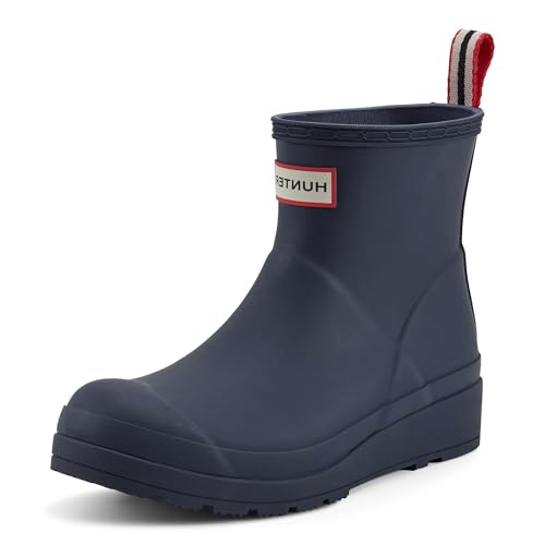 Hunter Women's Play Short Rain Boot, Valtameri Blue, 8