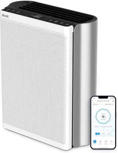 LEVOIT Air Purifiers for Home Large Room with 3-Channel Air Quality Monitor, Washable Pre-Filter, AHAM VERIFIDE, HEPA Sl