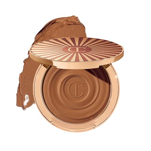 Charlotte Tilbury Beautiful Skin Face Makeup & Body Cream Bronzer - Hydrating Hyaluronic Acid & Pro Vitamin D3 to Blur for a Sun-Kissed Glow - Up to 16Hr Wear, Sweat & Humidity Proof - 2 Medium
