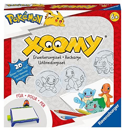 (-27%) Ravensburger Xoomy Erweiterungsset Pokémon 20239 - Erweiterungsset für den Xoomy Midi oder Maxi, Xoomy Erweiterung mit 20 neuen Motiven