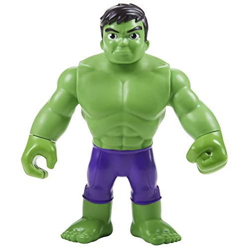 Spidey and His Amazing Friends Marvel Supersized Hulk 9-inch Action Figure,Preschool Super Hero Toy,Kids Ages 3 and Up,Avengers Action Figures