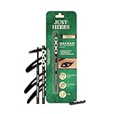 Just Herbs Retractable 2 in 1 Herbal Eyeliner Kajal with Almond Oil Vitamin E 11 Hour Stay Singlestroke Smudgeproof Fadeproof 03g