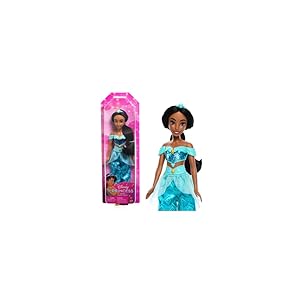 Mattel Disney Princess Jasmín Muñeca princesa película Aladdin, juguete +3 años (HLW12)