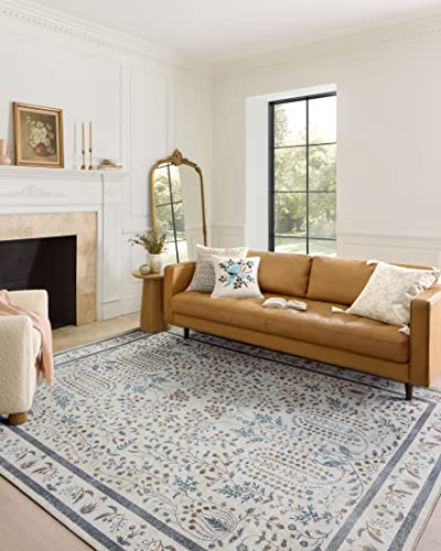 Loloi Rifle Paper Co. Maison Collection MAO-05 Wisteria Cream 7'-6" x 9'-6", .19" Pile Height, Area Rug