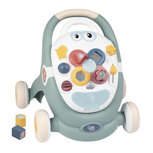 (-30%) Smoby Toys - Little Smoby Lauflernwagen ab 1 Jahr - 3-in-1-Lauflernhilfe mit Laufwagen, Activity-Board & Puppenwagen für Babys und Kleinkinder ab 12 Monaten