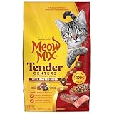 Meow Mix Tender Centers with Basted Bites, Beef & Salmon Flavors, Dry Cat Food, 3 lb. Bag