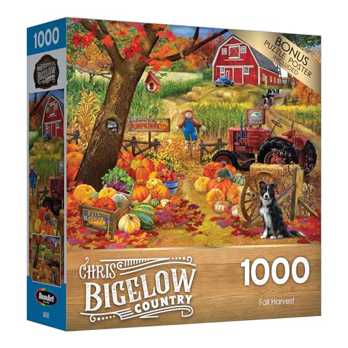 RoseArt - Chris Bigelow - Fall Harvest - 1000 Piece Jigsaw Puzzle for Adults