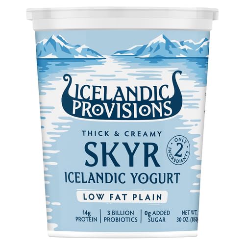 Icelandic Provisions 30 oz Traditional Skyr Yogurt, Low Fat