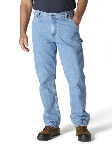 Carhartt Men's Loose Straight Denim Dungaree, Cove, W36 x L30