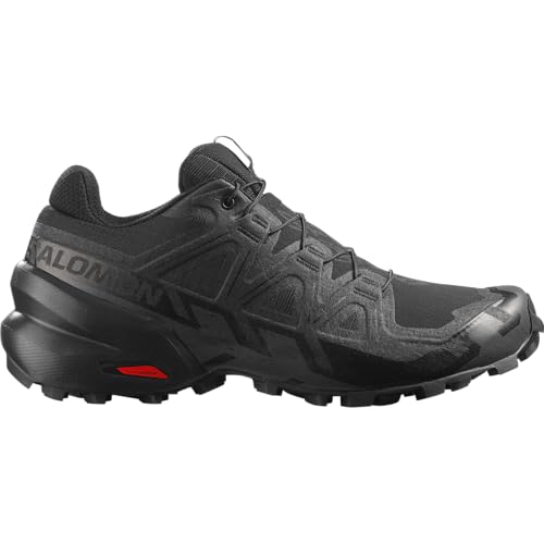 Salomon Womens Speedcross 6 Black/Black/Phantom 7.5 Medium