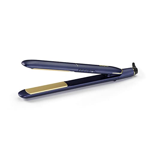 🔥 STARKER PREIS (-66%) BaByliss Midnight Luxe Glätteisen - Titanium Ceramic Floating Plates für sanftes Gleiten, schnelles Aufheizen in 30 Sekunden, 3 Heizstufen bis zu 235°C, weltweit einsetzbar, 2516PE