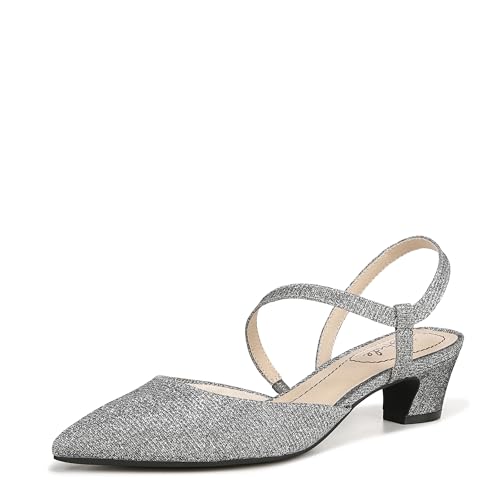 LifeStride Womens Minimalist Pump Pewter Shimmer 8.5 M