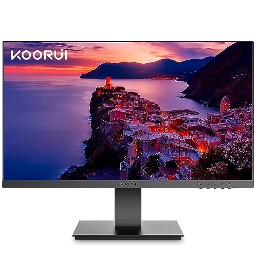 KOORUI 27 Inch Gaming Office Monitor 144Hz IPS Display, FHD 1080P with FreeSync, Eye Care TÜV Rheinland Certified with 
