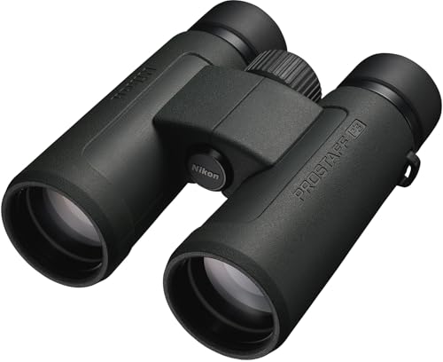 Nikon PROSTAFF P3 10x42 Binocular | Waterproof, fogproof, Rubber-Armored Full-Size Binocular, Wide Field of View & Long Eye Relief | Official Nikon USA Model