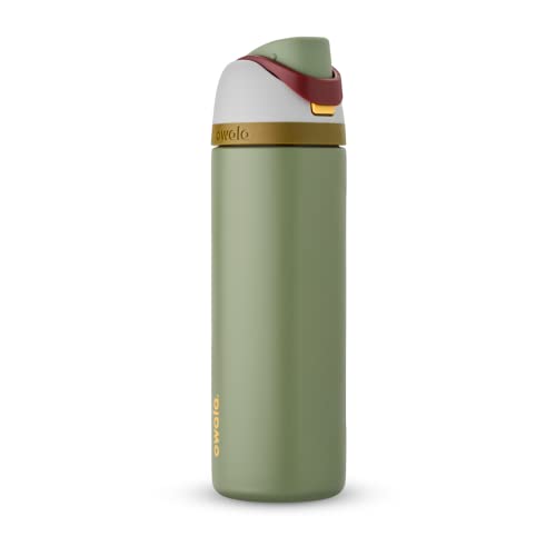 Owala Star Wars FreeSip Insulated Stainless Steel Water Bottle with Straw for Sports and Travel, BPA-Free, 24-Ounce, Boba Fett