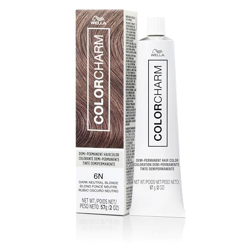 COLORCHARM Demi Permanent Hair Color 6N Dark Neutral Blonde Gloss, Refresh & Tone 2 Fl Oz