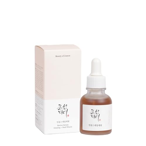 Sérum Facial Beauty of Joseon Revive Serum 30ml | Sérum hidratante, ajuda a melhorar a aparência do tom e textura irregulares da pele, para peles sensíveis, 30 ml, 30 ml.
