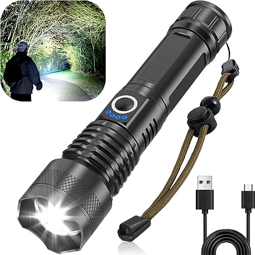 Victoper LED Flashlight, High Lumens Rechargeable Tactical Flashlight