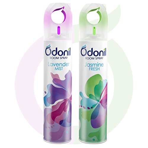 Air Freshener Room Spray - 440 ml Combo (Pack of 2, 220ml each) | Lavender Mist & Jasmine Fresh | Nature Inspired Fragrance for Home & Office | Long L