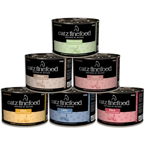 (-26%) catz finefood Pure Collection II Katzenfutter nass, 6 x 200g