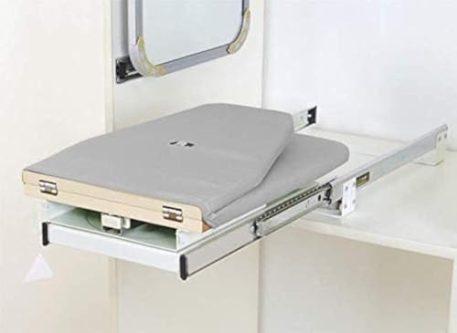 Hiding Ironing Board Foldable Ironing Station in Cabinet for Apartment &amp; Small Room | Sturdy Folding Board, Easy-Rel