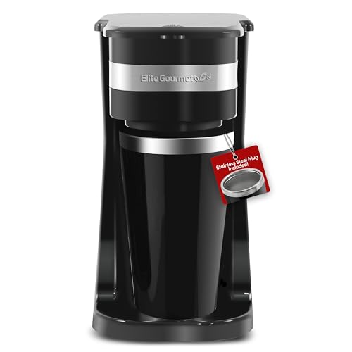 Elite Gourmet Personal Single-Serve Compact Coffee Maker