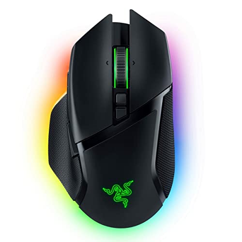 Razer Basilisk V3 Pro - Aanpasbare draadloze gamingmuis met Razer HyperScroll Tilt Wheel (Focus Pro 30K optische sensor, 13-zones Chroma verlichting, 10+1 programmeerbare knoppen) Zwart